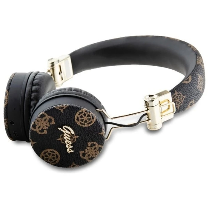Wireless over-ear headphones Guess ENC GUBH70EPOSMK Peony Script Round Shape black