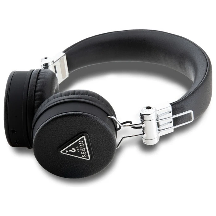 Wireless over-ear headphones Guess ENC GUBH70PGTSPSK Grained Classic Round Shape black