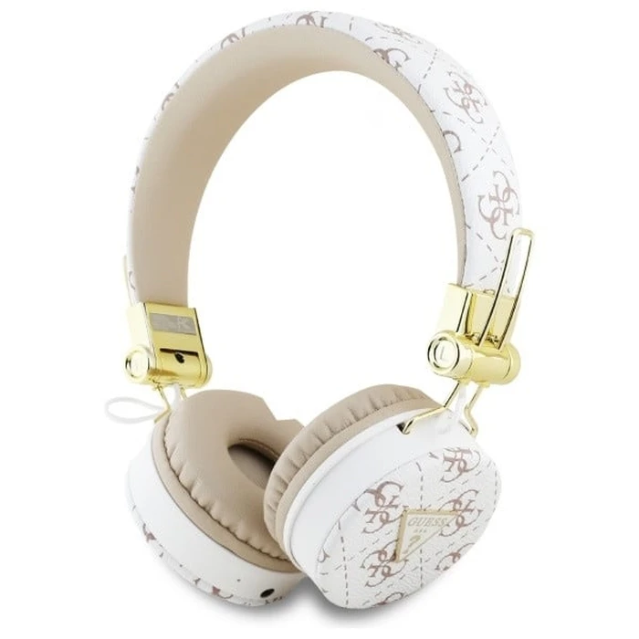 Wireless over-ear headphones Guess ENC GUBH70E4PTMH 4G Triangle Round Shape white