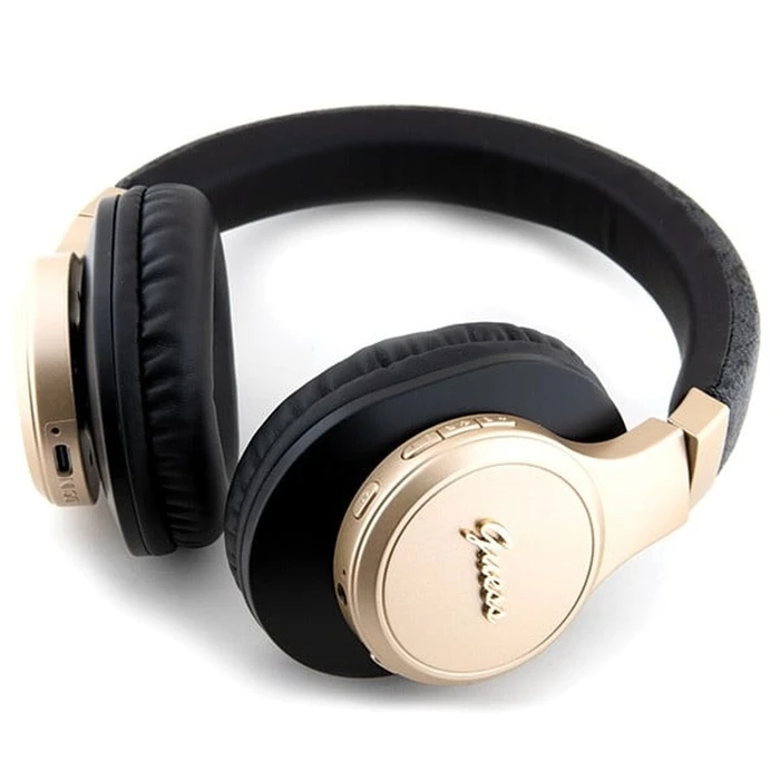 Wireless over-ear headphones Guess GUBH604GEMK 4G Script black