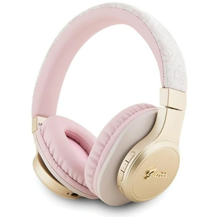 Wireless over-ear headphones Guess GUBH604GEMP 4G Script pink