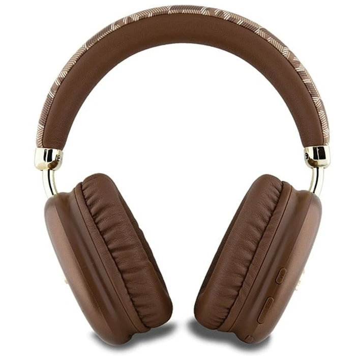 Wireless over-ear headphones Guess GUBHK1GCTCSW Gcube Metallic Script Logo brown
