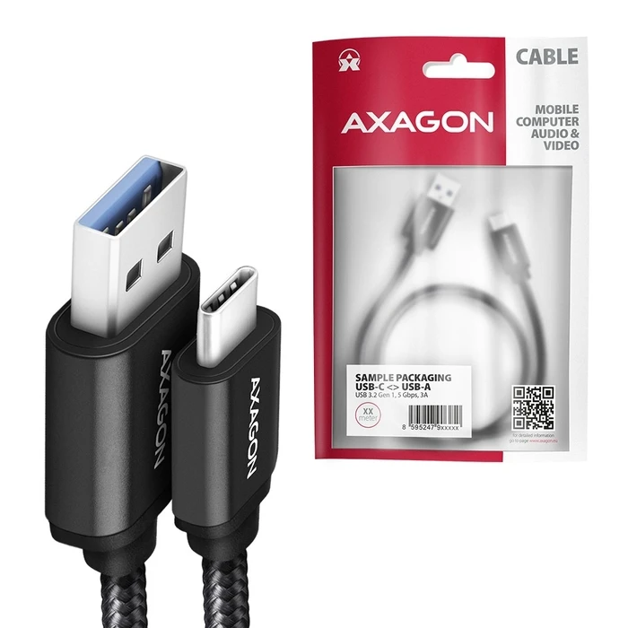 Καλώδιο Axagon Bucm3-Am10ab Cab Le Usb-C Usb-A 1.0