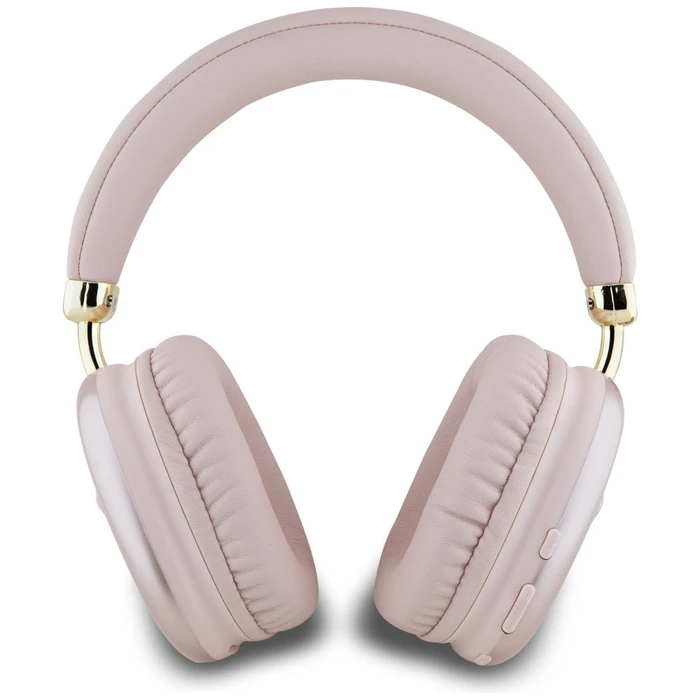 Wireless over-ear headphones Guess Metallic Triangle Logo pink