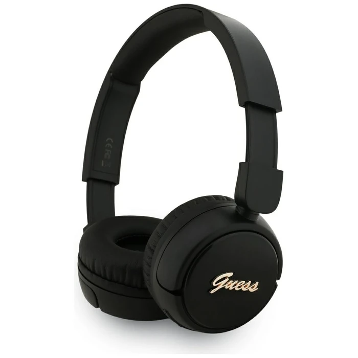 Wireless over-ear headphones Guess Metal Logo Script black