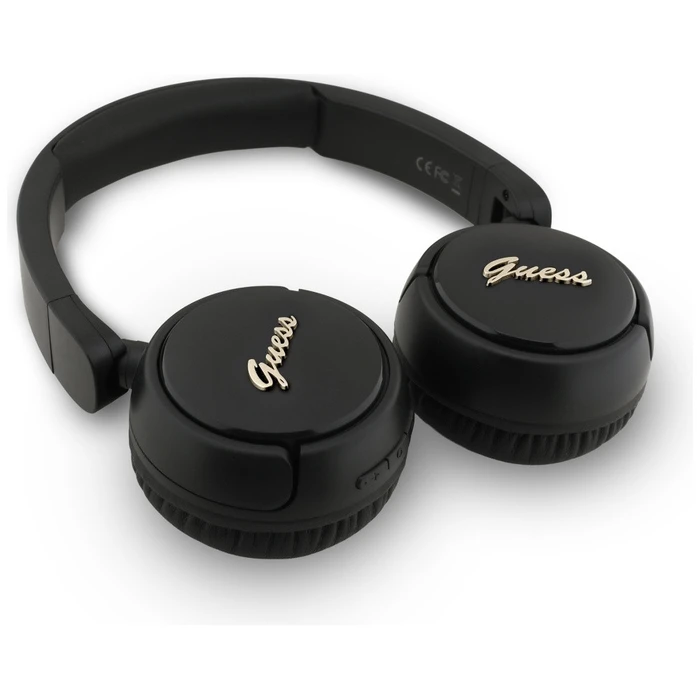 Wireless over-ear headphones Guess Metal Logo Script black