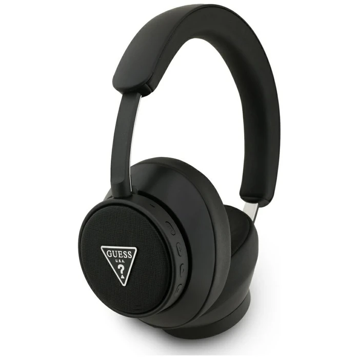 Wireless over-ear headphones Guess ENC Saffiano Triangle Logo black