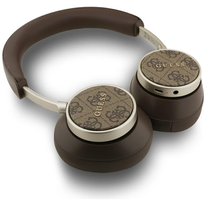 Wireless over-ear headphones Guess ENC 4G Classic Logo brown