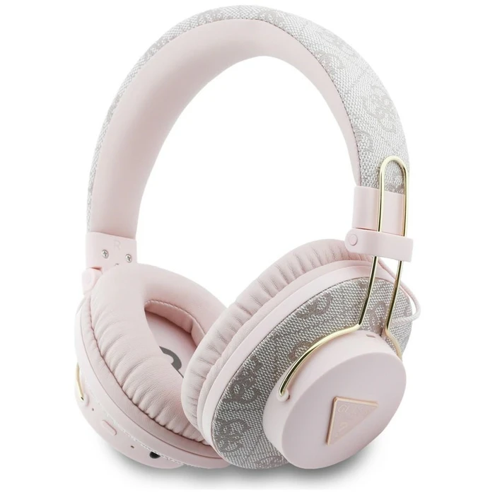 Wireless over-ear headphones Guess Triangle Logo ENC pink