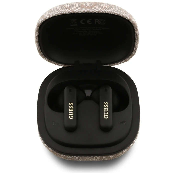 Wireless TWS in-ear headphones ENC Guess 4G Classic Metal Logo pink