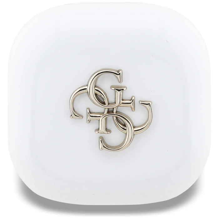 Wireless TWS in-ear headphones Guess 4G Metal Logo white