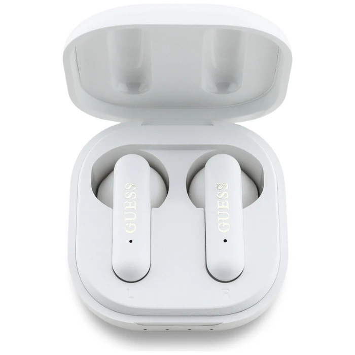 Wireless TWS in-ear headphones Guess 4G Metal Logo white