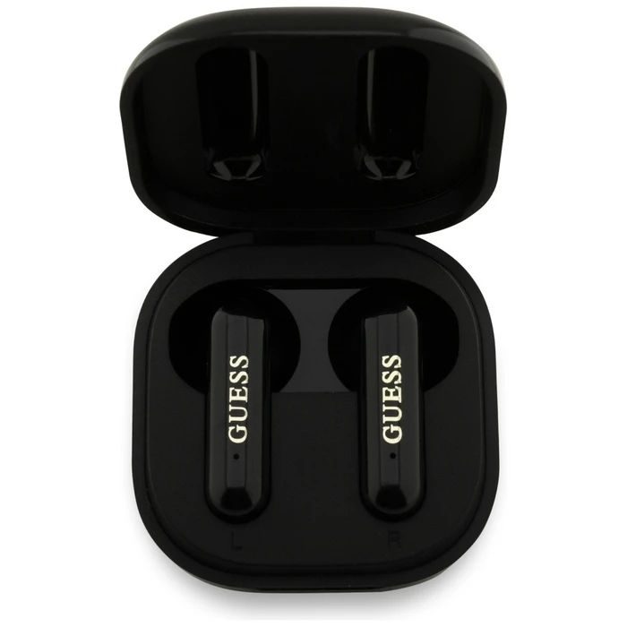 Wireless TWS in-ear headphones Guess 4G Metal Logo black