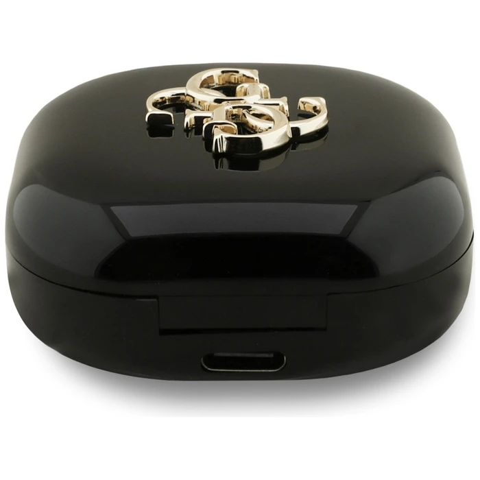 Wireless TWS in-ear headphones Guess 4G Metal Logo black