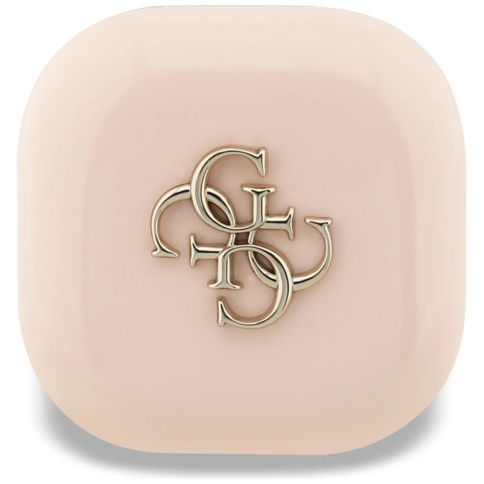 Wireless TWS in-ear headphones Guess 4G Metal Logo pink
