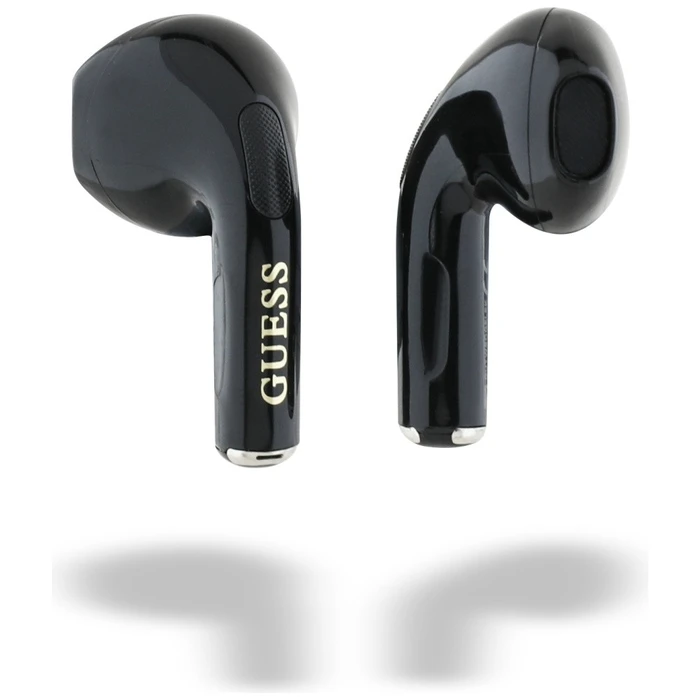 Wireless TWS in-ear headphones Guess Glossy Effect EggShape Printed Classic Logo black