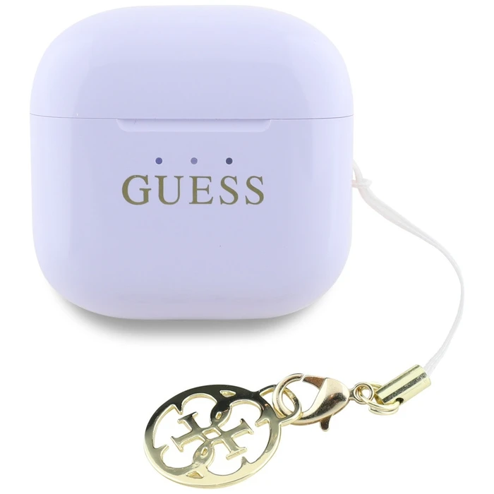 Wireless TWS in-ear headphones Guess Glossy Effect Printed Classic Logo & Charm lavender