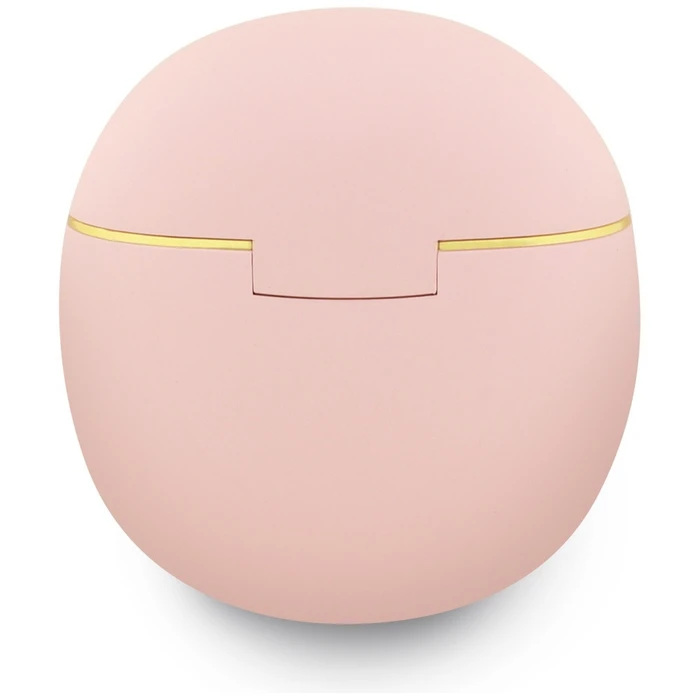 Wireless TWS in-ear headphones Guess Gold Line Triangle pink