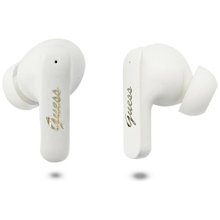 Wireless TWS in-ear headphones Guess Script Metal Logo white