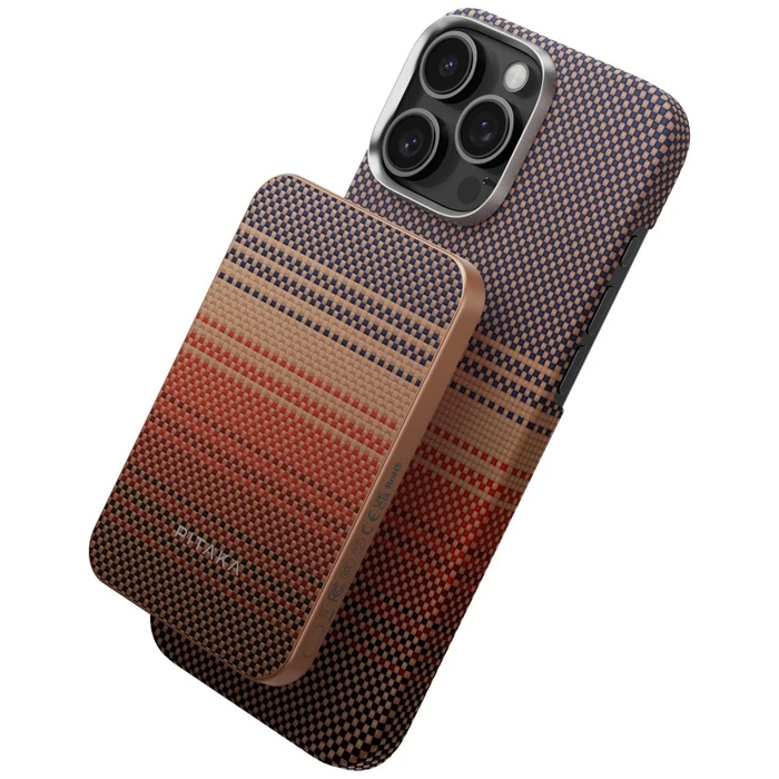 PITAKA Aramid Fiber Powerbank 5000mAh Qi2 MagSafe sunset