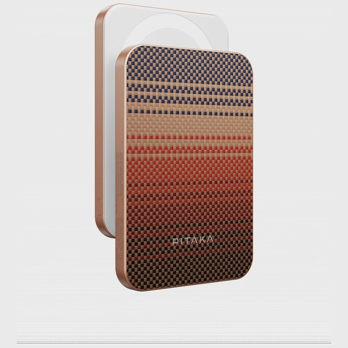 PITAKA Aramid Fiber Powerbank 5000mAh Qi2 MagSafe sunset