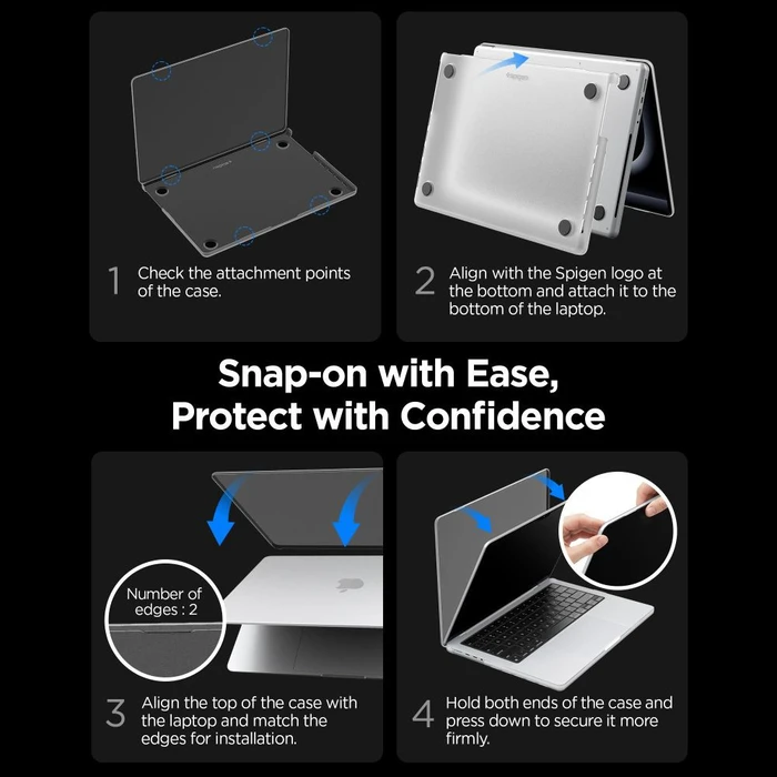 Spigen AirSkin Apple MacBook Pro 14” (M1/M2/M3/M4/M5) Frost Clear