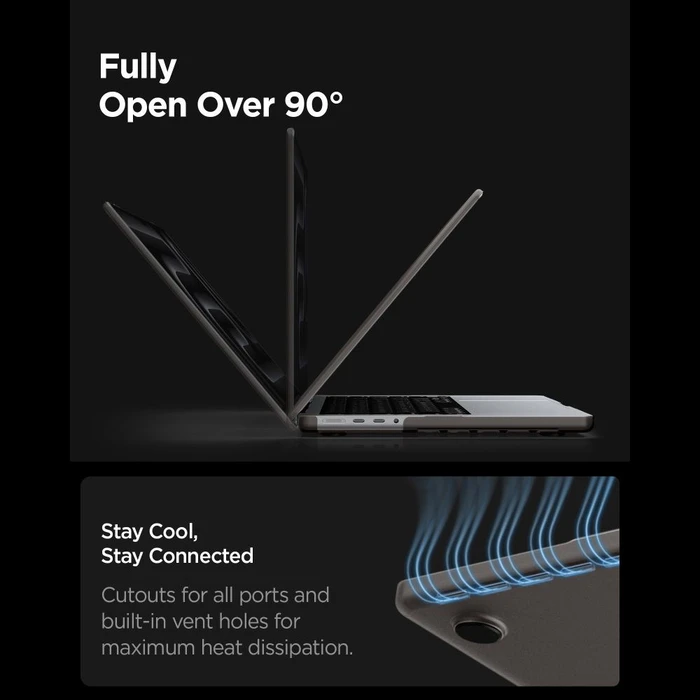 Spigen AirSkin Apple MacBook Pro 16" (M1/M2/M3/M4/M5) Frost Black
