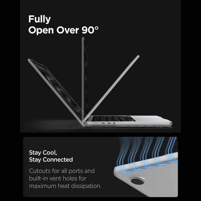 Spigen AirSkin Apple MacBook Pro 16" (M1/M2/M3/M4/M5) Frost Clear