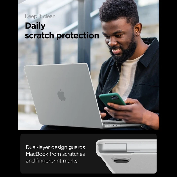 Spigen AirSkin Apple MacBook Pro 16" (M1/M2/M3/M4/M5) Frost Clear