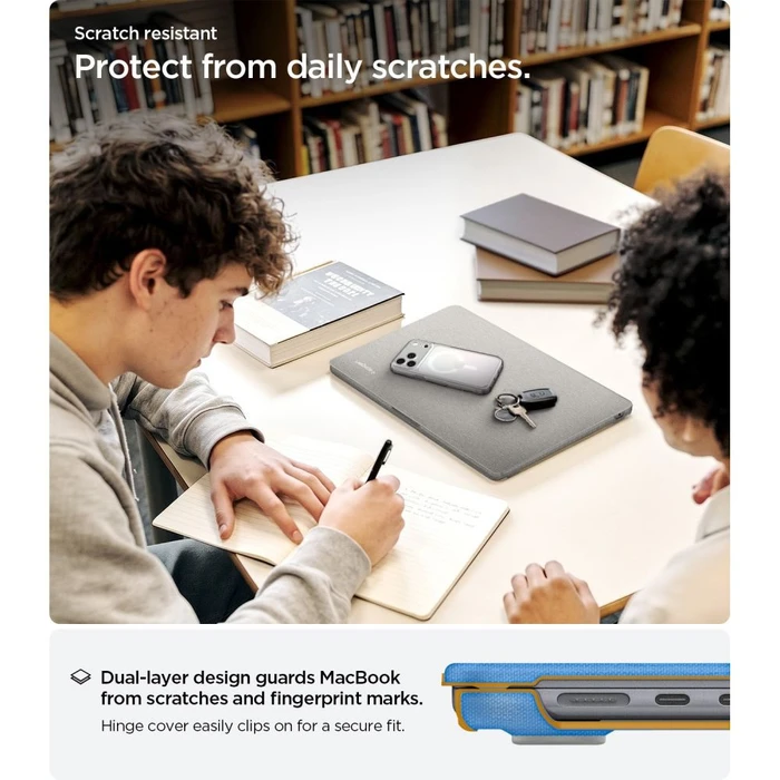 Spigen Urban Fit Apple MacBook Air 13 (M2/M3/M4/M5) Heather Grey