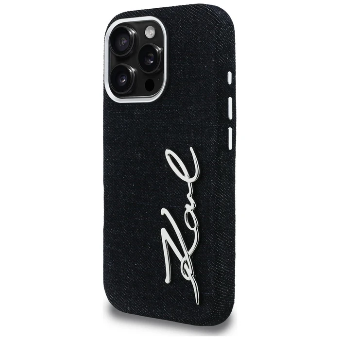Karl Lagerfeld FW Jeans Signature Logo Apple iPhone 16 Pro Max black