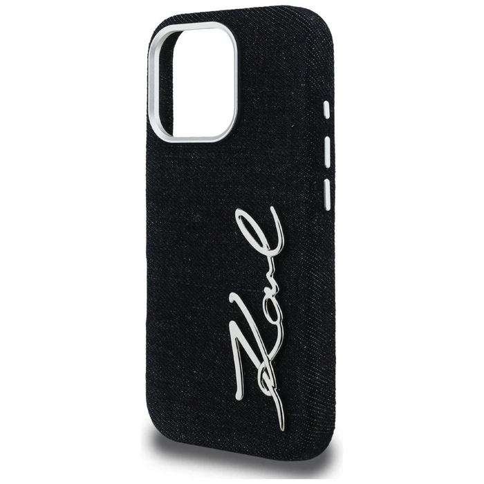 Karl Lagerfeld FW Jeans Signature Logo Apple iPhone 16 Pro Max black