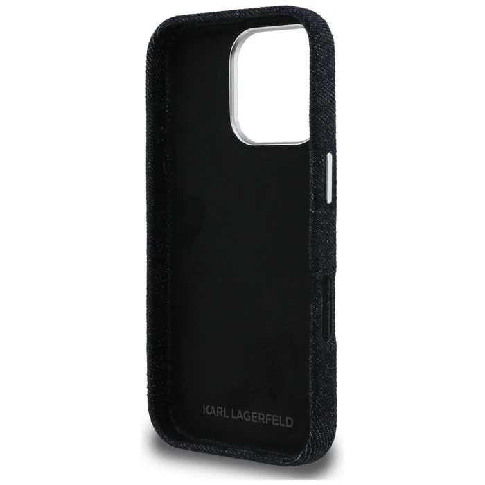 Karl Lagerfeld FW Jeans Signature Logo Apple iPhone 16 Pro Max black