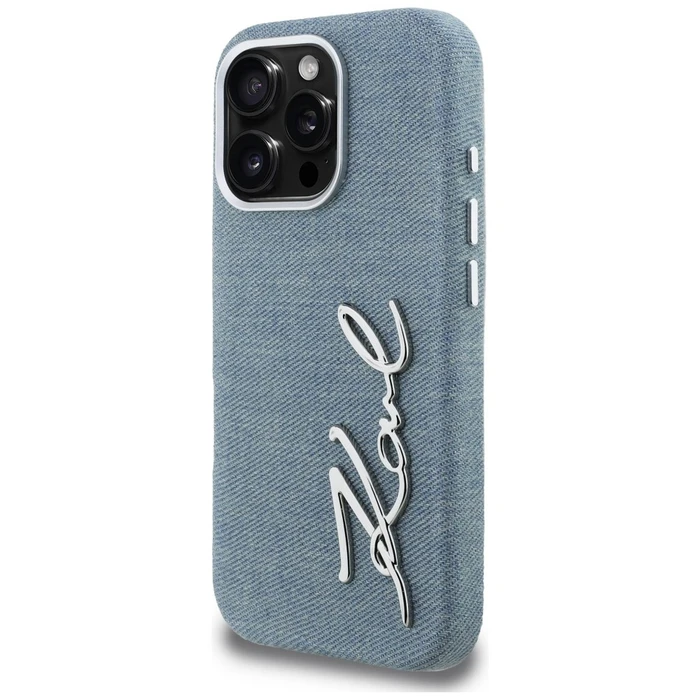 Karl Lagerfeld FW Jeans Signature Logo Apple iPhone 16 Pro Max blue