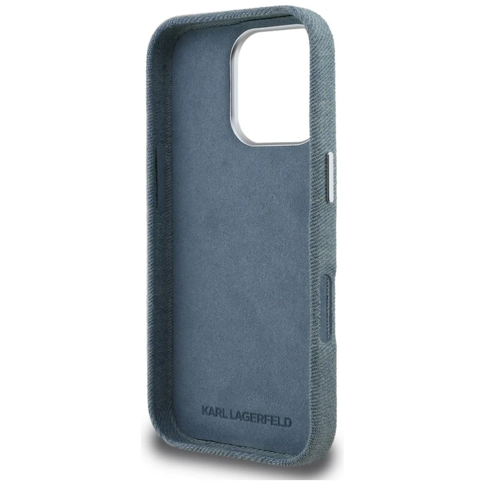 Karl Lagerfeld FW Jeans Signature Logo Apple iPhone 16 Pro blue