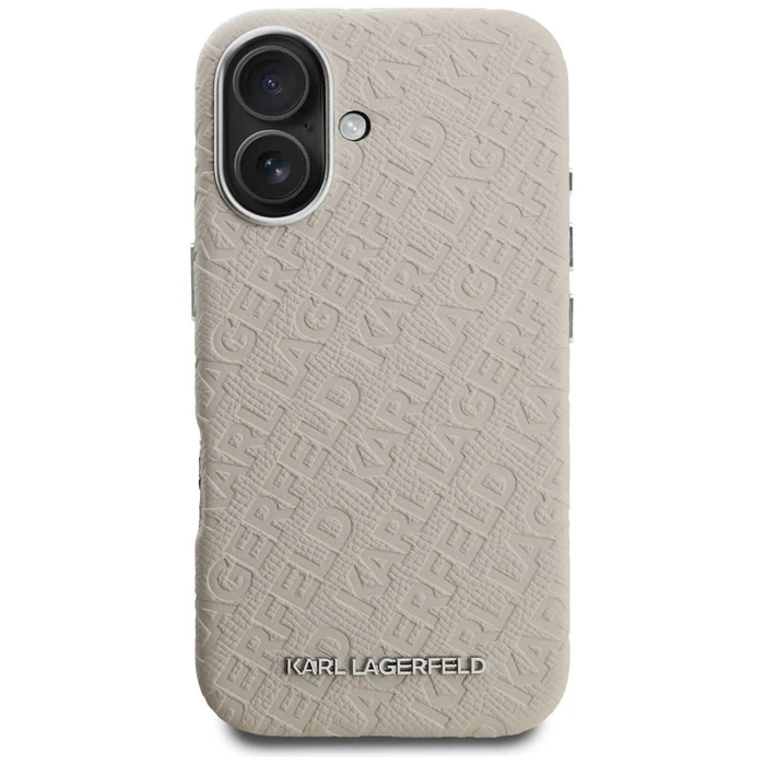 Karl Lagerfeld FW Stamped Karl MagSafe Apple iPhone 16 beige