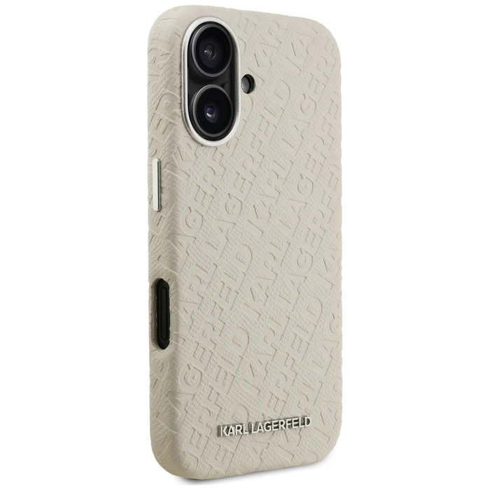 Karl Lagerfeld FW Stamped Karl MagSafe Apple iPhone 16 beige