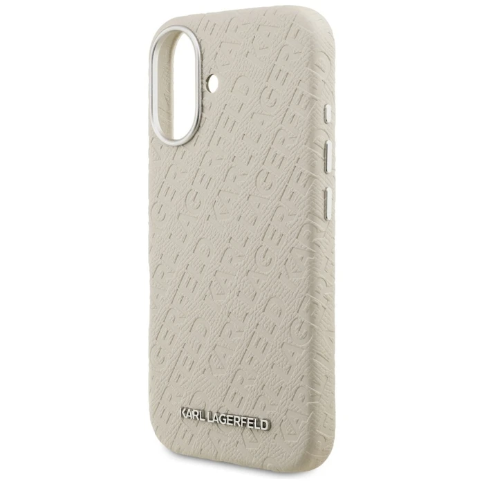 Karl Lagerfeld FW Stamped Karl MagSafe Apple iPhone 16 beige