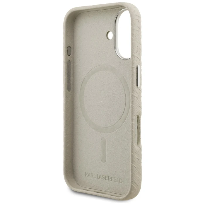 Karl Lagerfeld FW Stamped Karl MagSafe Apple iPhone 16 beige