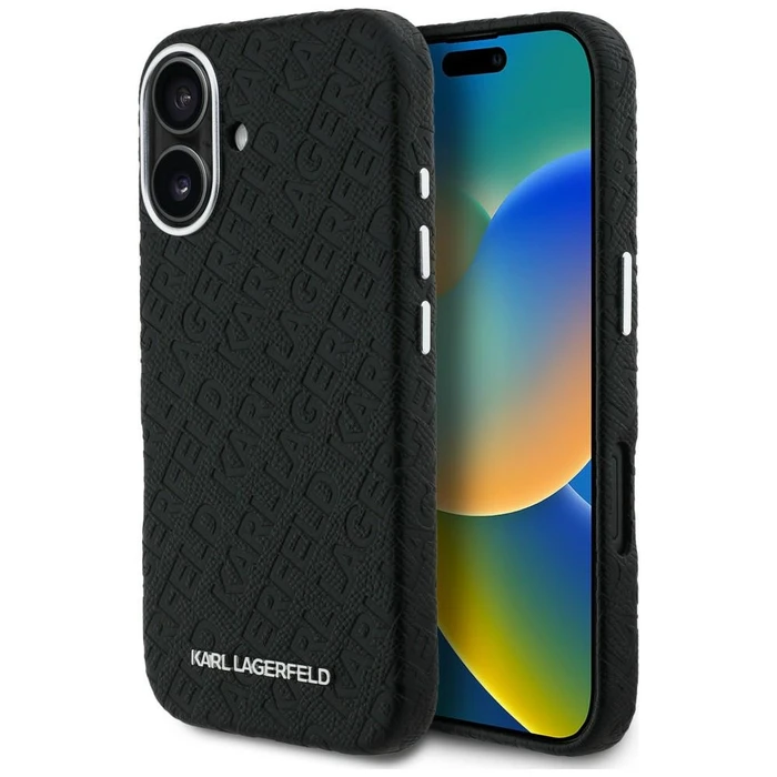 Karl Lagerfeld FW Stamped Karl MagSafe Apple iPhone 16 black