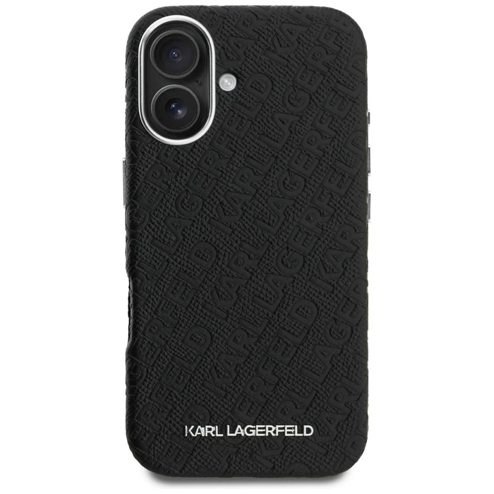 Karl Lagerfeld FW Stamped Karl MagSafe Apple iPhone 16 black