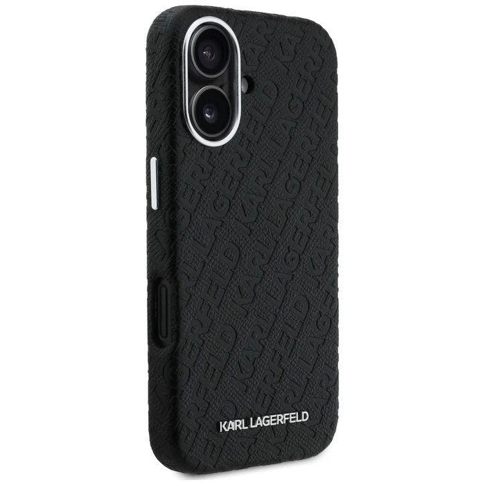 Karl Lagerfeld FW Stamped Karl MagSafe Apple iPhone 16 black