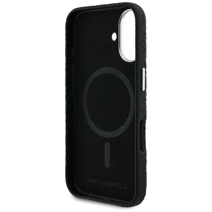 Karl Lagerfeld FW Stamped Karl MagSafe Apple iPhone 16 black