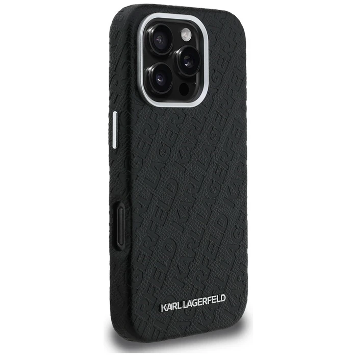 Karl Lagerfeld FW Stamped Karl MagSafe Apple iPhone 16 Pro black