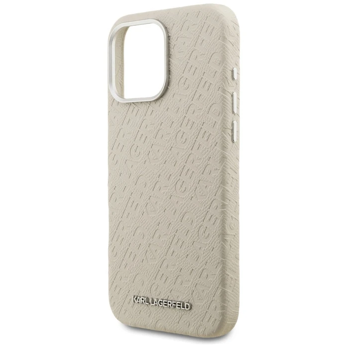 Karl Lagerfeld FW Stamped Karl MagSafe Apple iPhone 16 Pro Max beige