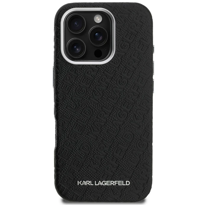Karl Lagerfeld FW Stamped Karl MagSafe Apple iPhone 16 Pro Max black