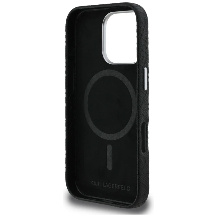 Karl Lagerfeld FW Stamped Karl MagSafe Apple iPhone 16 Pro Max black