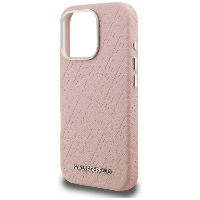 Karl Lagerfeld FW Stamped Karl MagSafe Apple iPhone 16 Pro Max pink