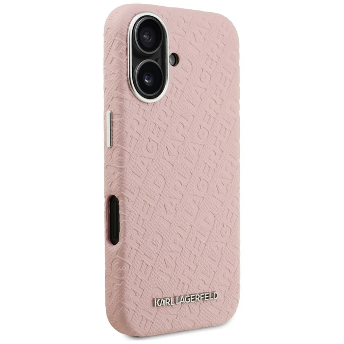 Karl Lagerfeld FW Stamped Karl MagSafe Apple iPhone 16 pink