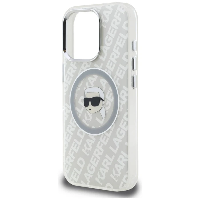 Karl Lagerfeld IML Karl Head Logo MagSafe Apple iPhone 16 Pro Max grey
